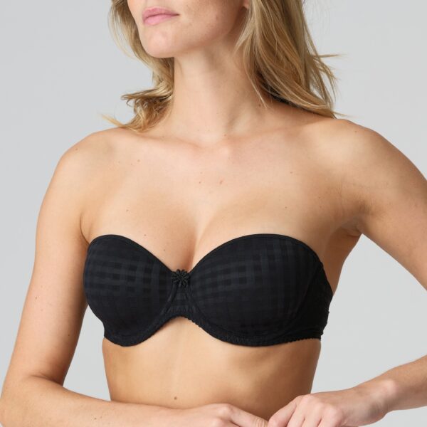 AVERO black padded bra strapless